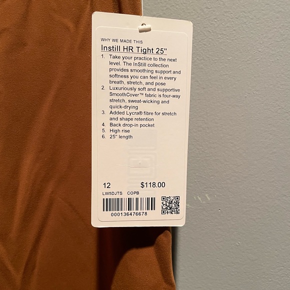 Instill HR Tight 25” Lululemon Leggings - Picture 5 of 5